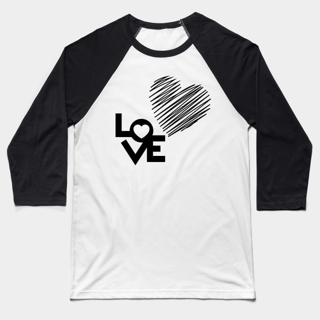 love you for Valentine's Day Baseball T-Shirt by Good Luck to you